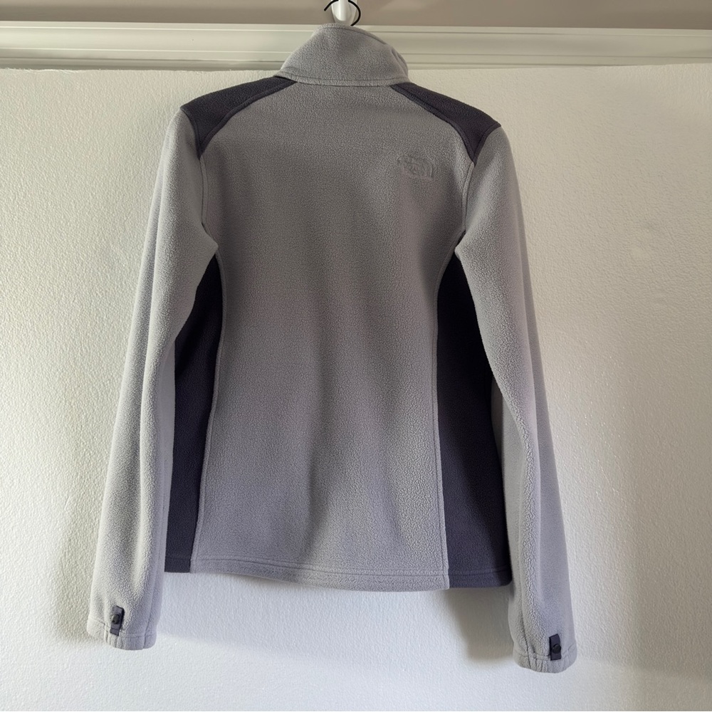 The North Face Full Zip Fleece Jacket Lilac Purple Colorblock Women Size Medium - Picture 7 of 11